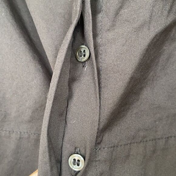 Nice Cotton Poplin Button Front Top - Picture 6 of 7